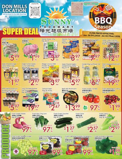 Sunny Foodmart (Don Mills) Flyer June 26 to July 2