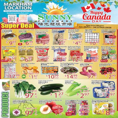 Sunny Foodmart (Markham) Flyer June 26 to July 2