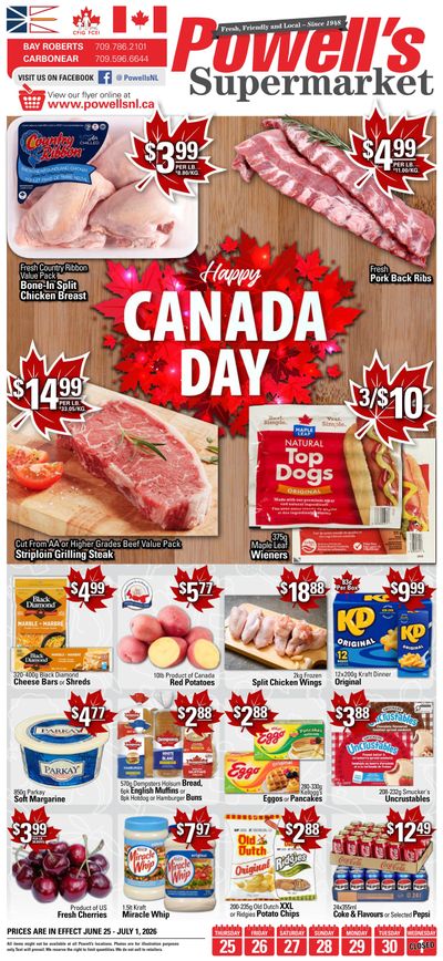 Powell's Supermarket Flyer June 25 to July 1