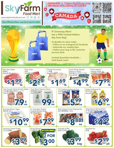 SkyFarm Food Mart Flyer June 26 to July 2