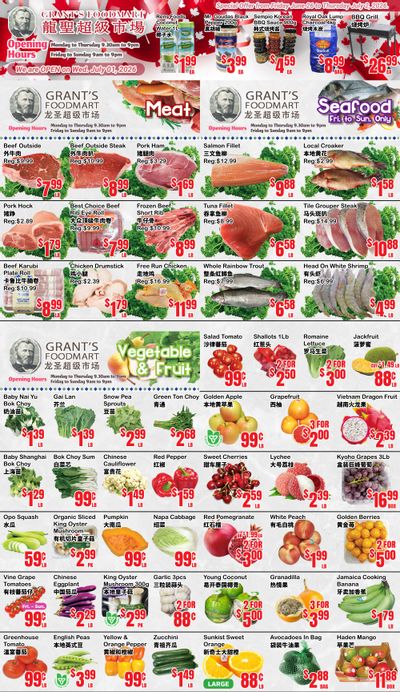 Grant's Food Mart Flyer June 26 to July 2
