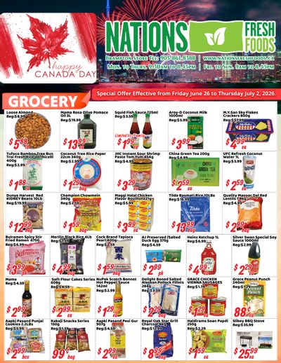 Nations Fresh Foods (Brampton) Flyer June 26 to July 2