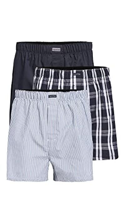 Calvin Klein mens Underwear Cotton Classics 3-pack Woven Boxer