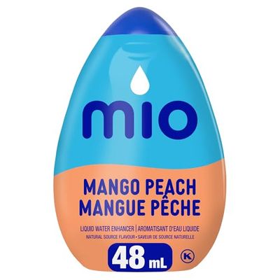 mio Mango Peach Liquid Water Enhancer, 48 mL Bottle (Pack of 12)