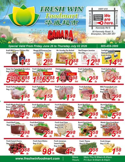 Fresh Win Foodmart Flyer June 26 to July 2