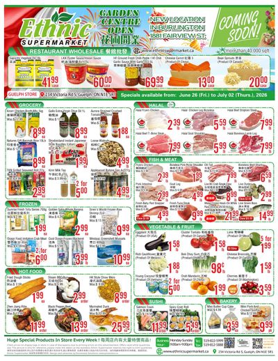 Ethnic Supermarket (Guelph) Flyer June 26 to July 2