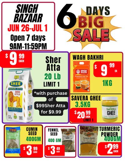 Singh Bazaar Flyer June 26 to July 1