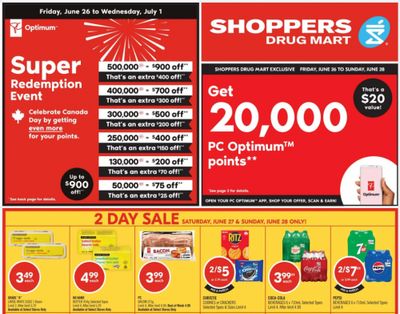 Shoppers Drug Mart Canada: Super Redemption Event up to $900 Off June 26th – July 1st
