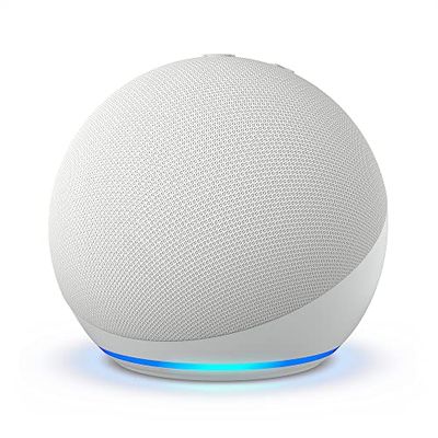 Amazon Echo Dot (newest model), Vibrant sounding Alexa speaker, Great for bedrooms, dining rooms and offices, Designed for Alexa+, Glacier White