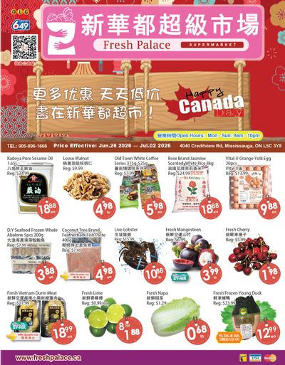 Fresh Palace Supermarket Flyer June 26 to July 2