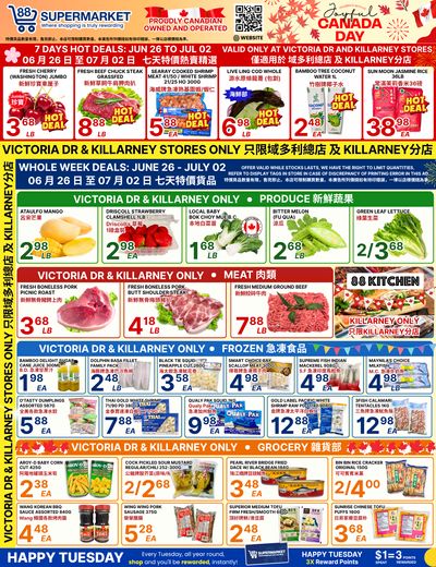 88 Supermarket Flyer June 26 to July 2