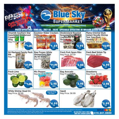 Blue Sky Supermarket (North York) Flyer June 26 to July 2
