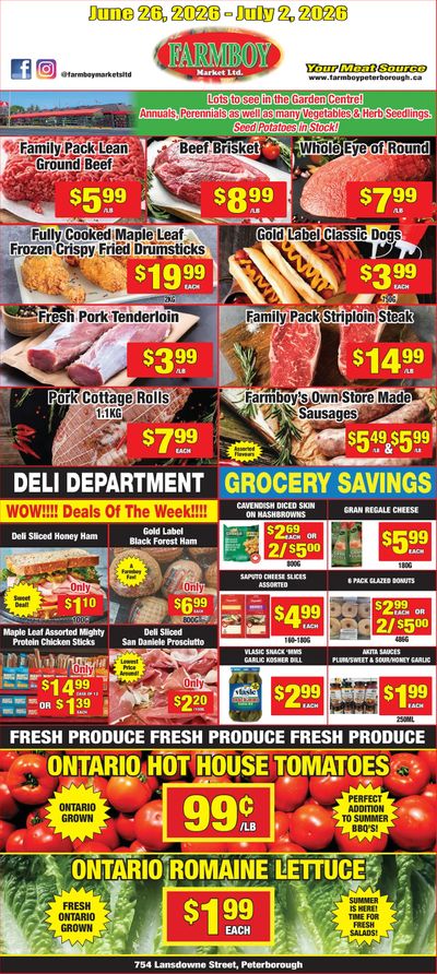 Farmboy Peterborough Flyer June 26 to July 2