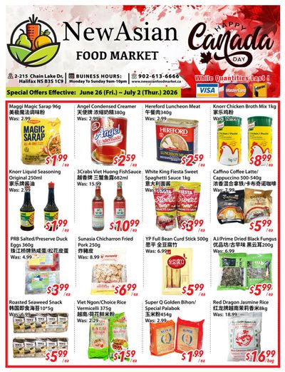 New Asian Food Market Flyer June 26 to July 2