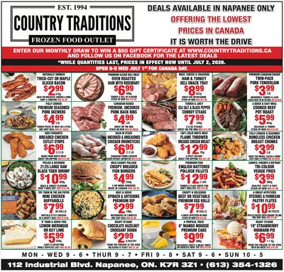 Country Traditions Flyer June 25 to July 2