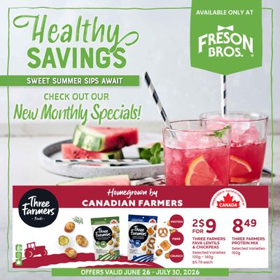 Freson Bros. Flyer June 26 to July 30
