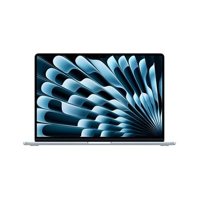 Apple 2025 MacBook Air 15-inch Laptop with M4 chip: Built for Apple Intelligence, 24GB Unified Memory, 512GB SSD Storage, Touch ID; Sky Blue - English Keyboard