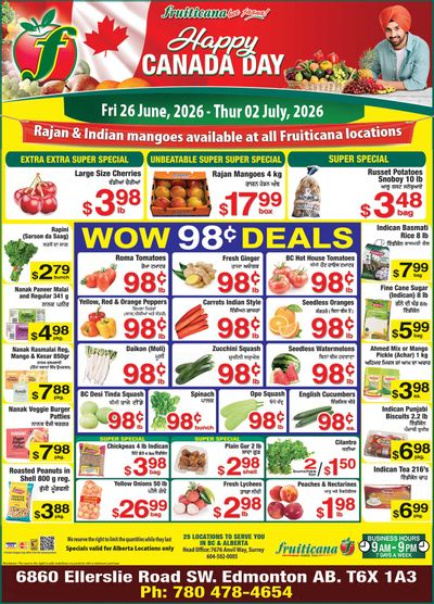 Fruiticana (Edmonton) Flyer June 26 to July 2