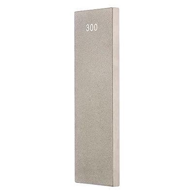 Trend Diamond Sharpening Bench Stone, 6 x 2 Inch, Double Sided (300/1000 Grit) Bench Stone with Cleaning Block & Non-Slip Mat, DWS/W6/FC
