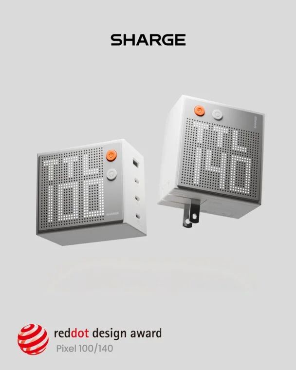 Amazon.com: SHARGE Pixel 100W USB C GaN Charger 4-Port with Dot-Matrix Display