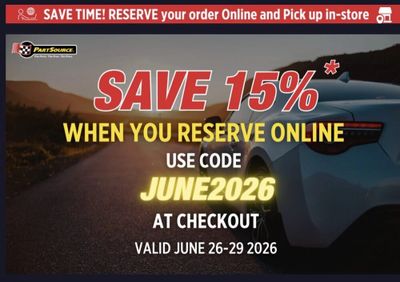 PartSource: Save 15% off Online With Code June 26 to June 29