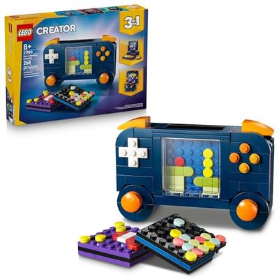 LEGO Creator 3 in 1 Retro Gaming Console Building Toy Kids Build a Console, Mini Arcade Game, or Mini Computer