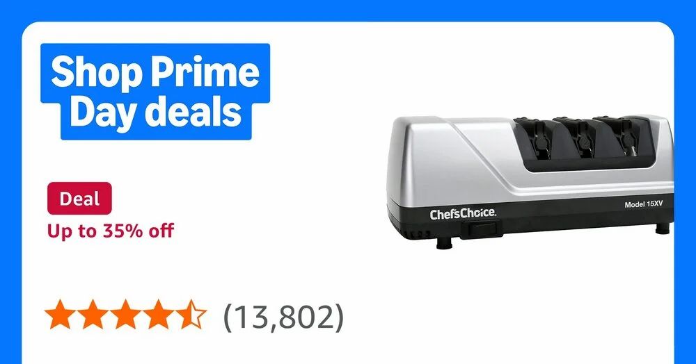 Amazon.com: Chef'sChoice Trizor XV Electric Knife Sharpener $155.99