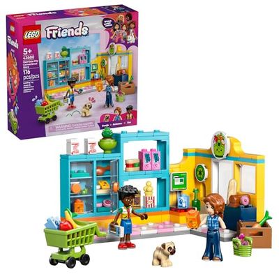 LEGO Friends Heartlake City Convenience Store Building Toy W/Autumn & Zac Minidolls, 1 Toy Dog, & Accessories