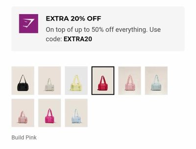 Gym Shark: Everyday Mini Holdall Bag | 9 Color's | $11.40 - $17.60 (Reg $38 - $44) + Extra 20% off. $6 Ship | Final a