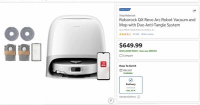 Costco: Costo - Roborock QX Revo Arc Robot Vacuum and Mop - $649.99