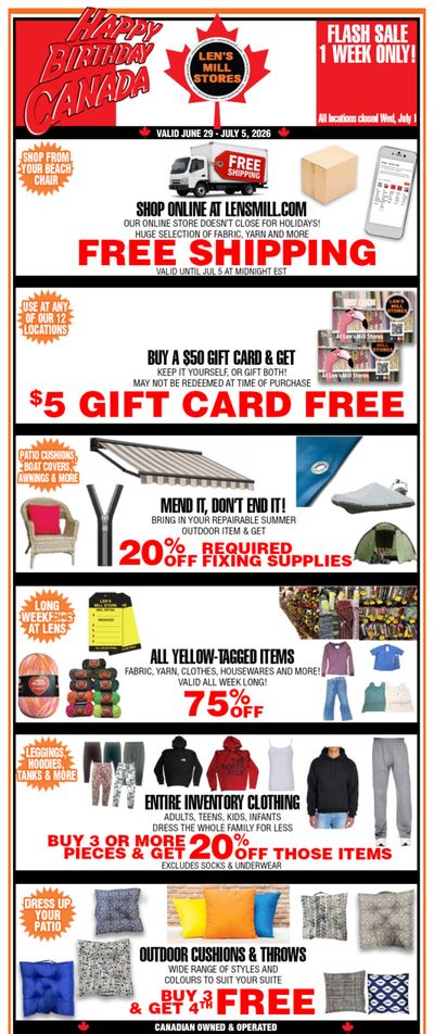 Len's Mill Stores Flyer June 29 to July 5