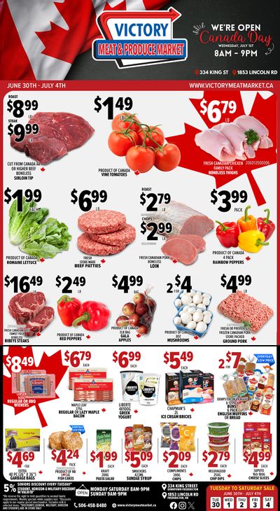 Victory Meat Market Flyer June 30 to July 4
