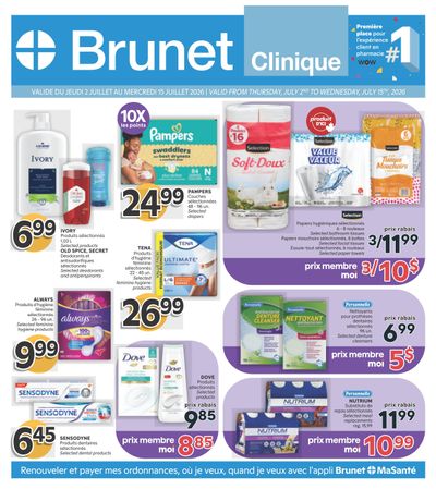 Brunet Clinique Flyer July 2 to 15
