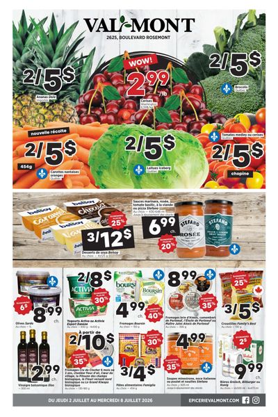 Val-Mont Flyer July 2 to 8