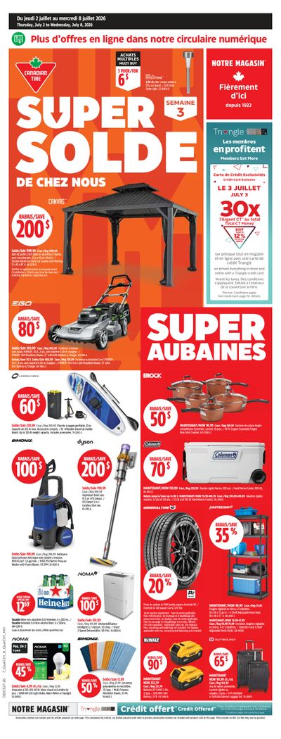 Canadian Tire (QC) Flyer July 2 to 8
