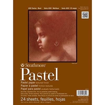Strathmore 403900 Assorted Color Pastel Paper Pad 9" x 12", 24 Sheets