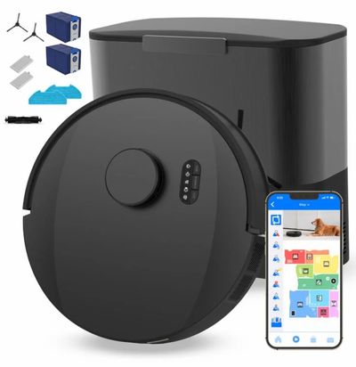 Best Buy: $299.99 - bObsweep UltraVision Robot Vacuum & Mop for Multi-Surface with Self-Emptying Dock, LiDAR, Wi-Fi, 8000Pa - Carb