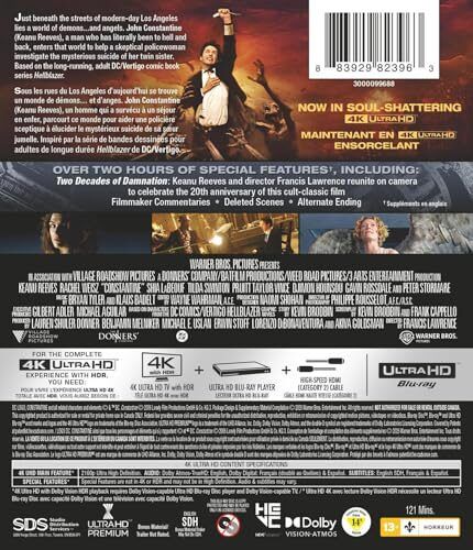 Amazon.ca: Constantine 4K Bluray - $18.99 (41% off) - 20th Anniversary 4K Remaster