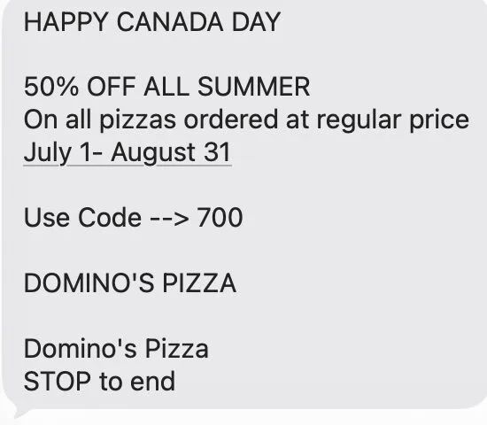 Domino's Pizza: 50% 0ff All Pizzas Ordered at Regular Price