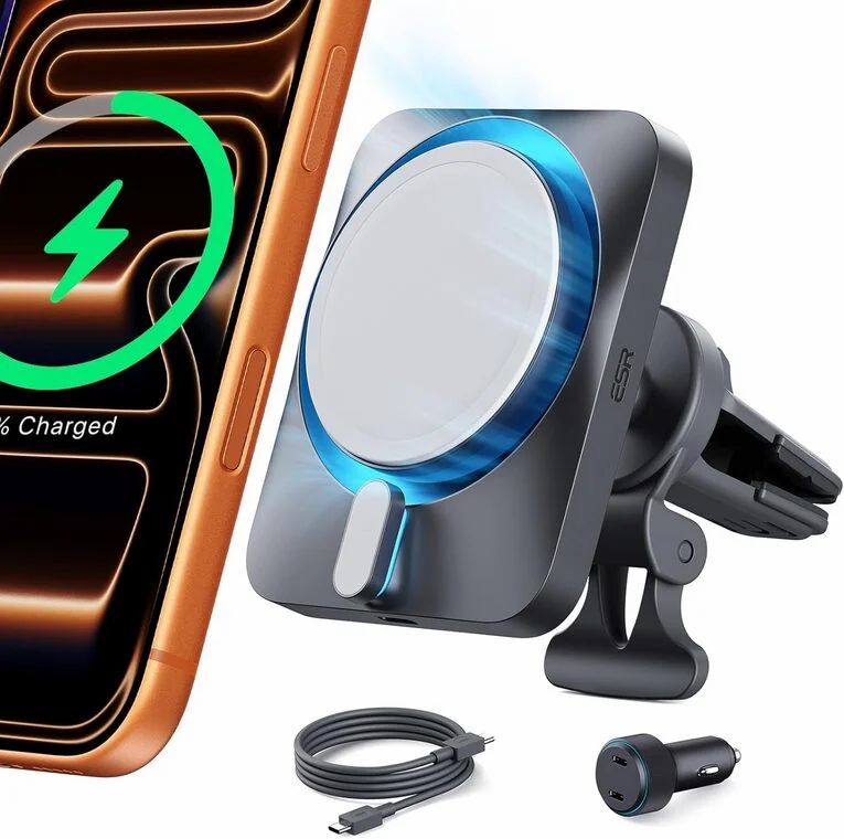 Amazon.ca: ESR for 15W Apple-Certified MagSafe Car Mount Charger for iPhone