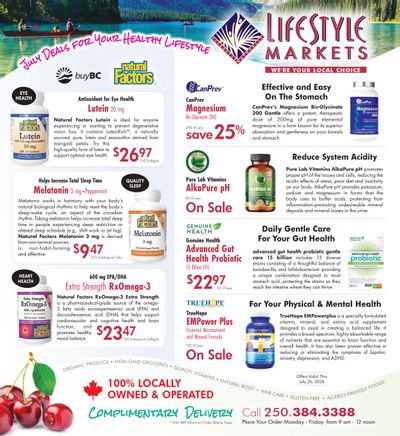 Lifestyle Markets Flyer June 25 to July 26