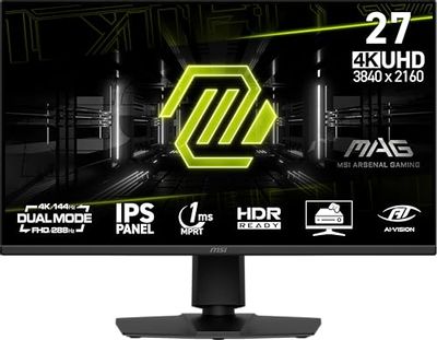 [Monitor] MSI 4K/1080p IPS 144hz/288hz, Tilt/Swivel/Pivot/Height, Speakers. DP1.4a/HDMI 2.1, 250 nits/1500-1 contrast [$300/FS][Amazon]
