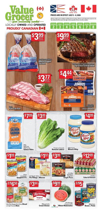 Value Grocer Flyer July 2 to 8