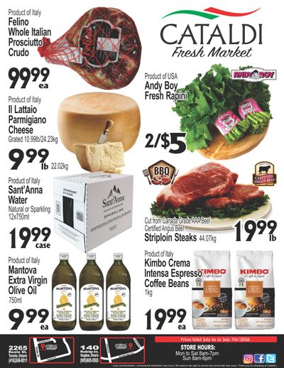 Cataldi Fresh Market Flyer July 1 to 7