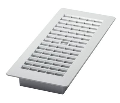 Decor Grates PL410-BN 4-Inch by 10-Inch Plastic Floor Register, Bone