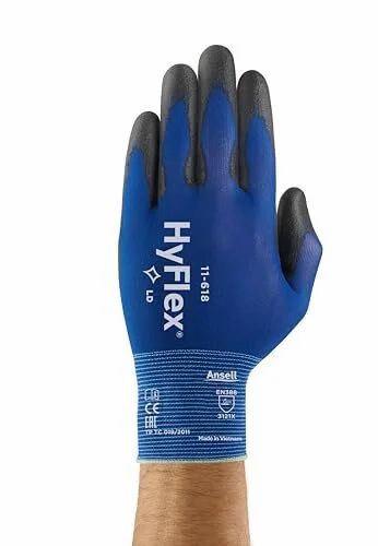 Amazon.ca: HyFlex 11-618 Ultra-Thin Industrial Safety Work Gloves - Size 9 - 12 PAIRS?! $5.57