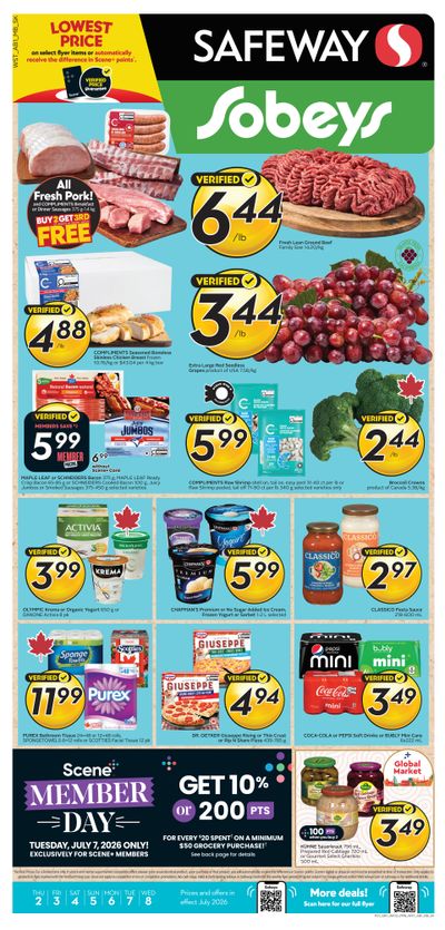 Sobeys/Safeway (SK & MB) Flyer July 2 to 8