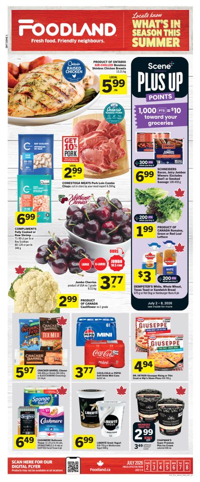 Foodland (ON) Flyer July 2 to 8