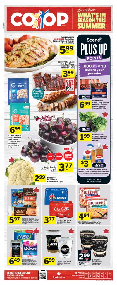 Foodland Co-op Flyer July 2 to 8