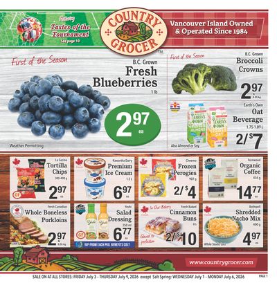 Country Grocer Flyer July 3 to 9